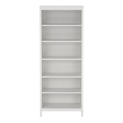 Madrid Tall White Bookcase - White Tree Furniture