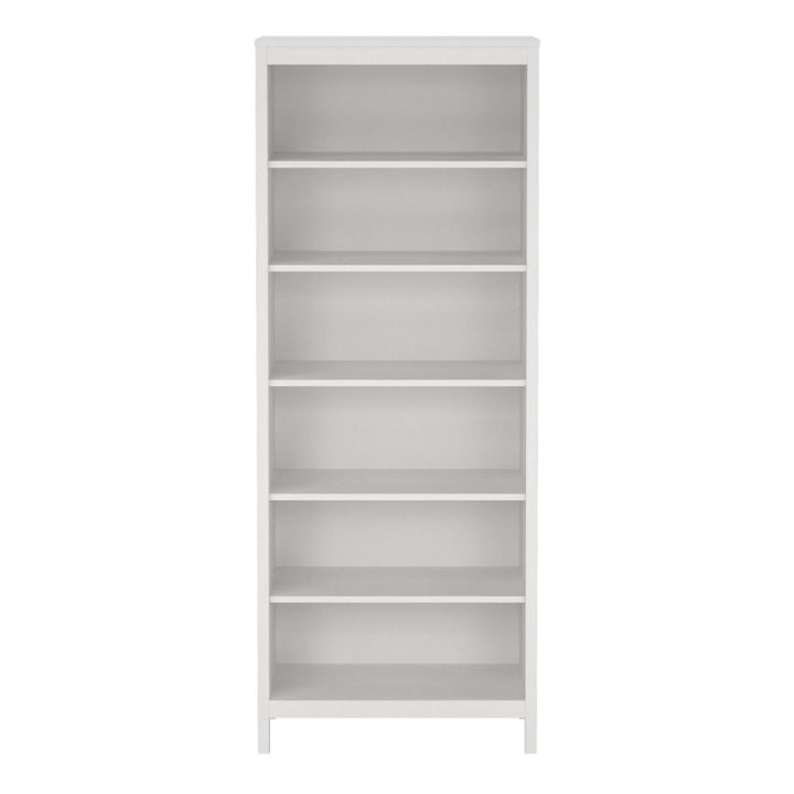 Madrid Tall White Bookcase - White Tree Furniture