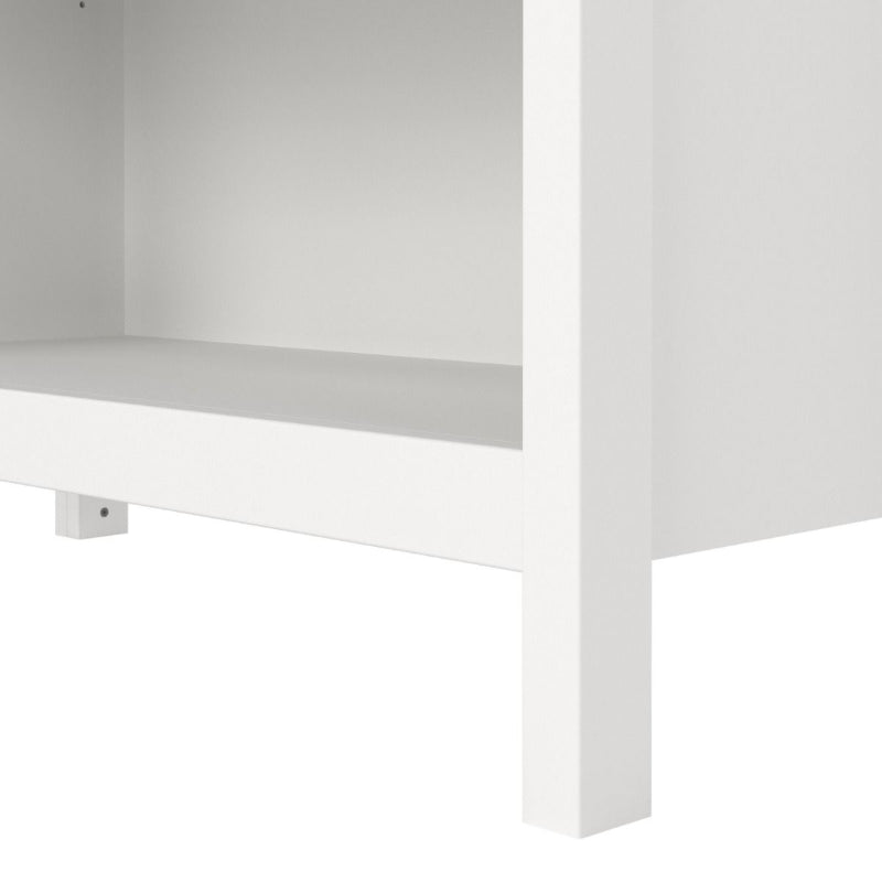 Madrid Tall White Bookcase - White Tree Furniture