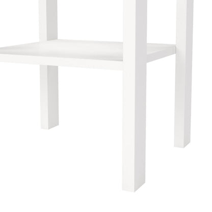 Madrid White Bedside Table w/ 1 Drawer - White Tree Furniture