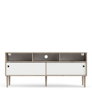 Rome TV Unit 2 Sliding Doors - White Tree Furniture