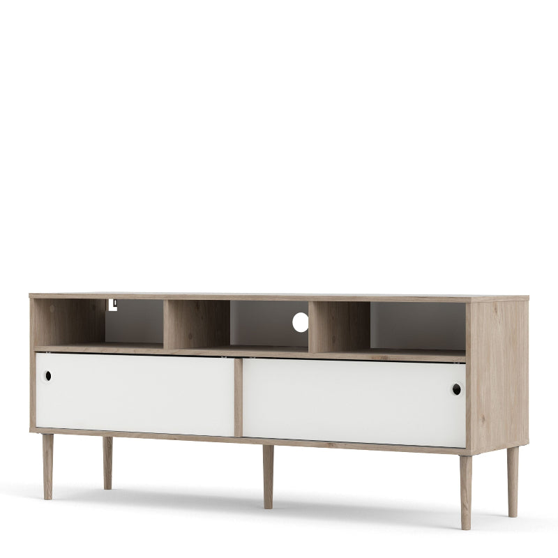 Rome TV Unit 2 Sliding Doors - White Tree Furniture