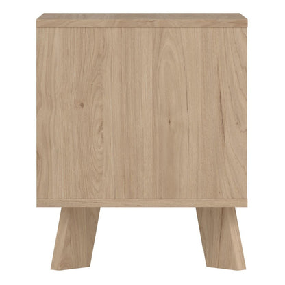 Ikast BedsideTable w/ 1 Drawer in Jackson Hickory & White - White Tree Furniture