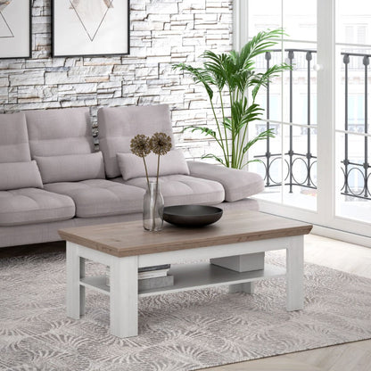 Illopa Coffee Table in Snowy Oak / Oak Nelson - White Tree Furniture