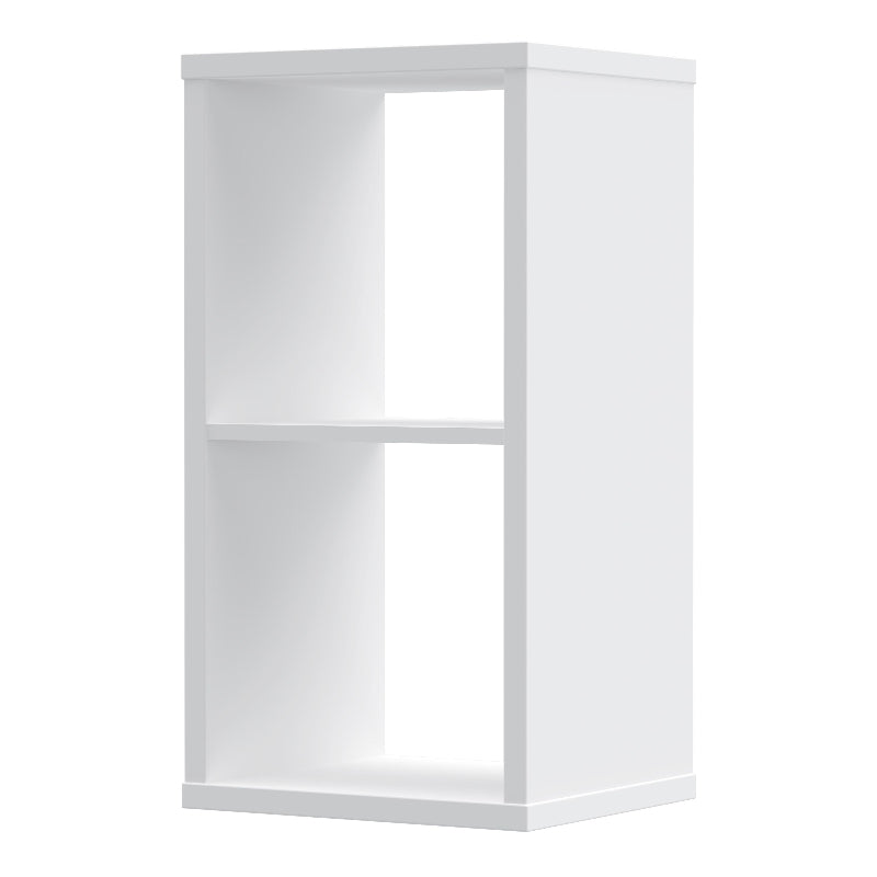 Mauro 1 Shelf Storage Unit in High Gloss White - White Tree Furniture