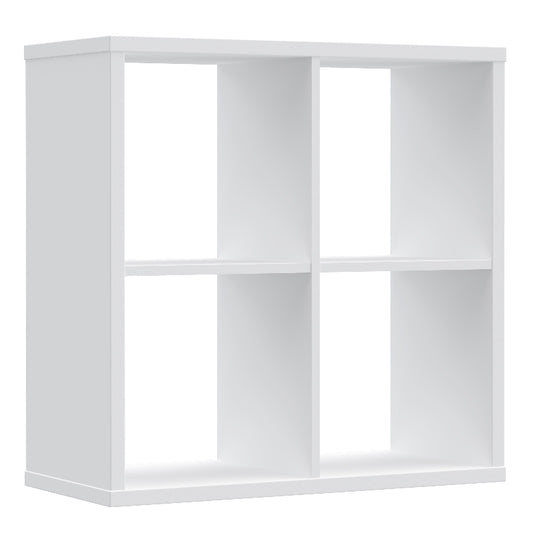 Mauro 2 x 2 Storage Unit in High Gloss White - White Tree Furniture