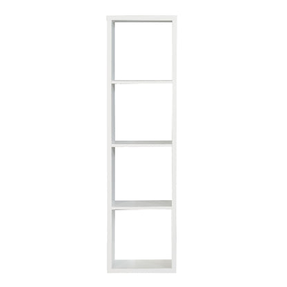 Mauro 3 Shelves Storage Unit in Matt White - White Tree Furniture