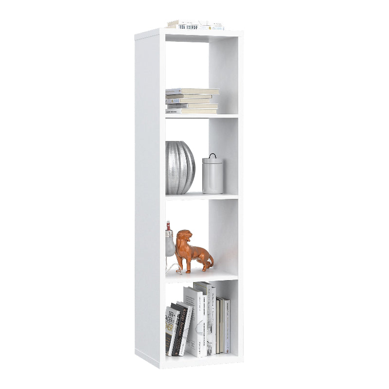 Mauro 3 Shelves Storage Unit in Matt White - White Tree Furniture