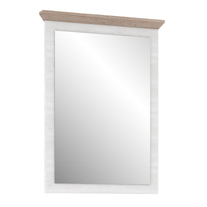 Illopa Mirror in Snowy Oak / Oak Nelson - White Tree Furniture