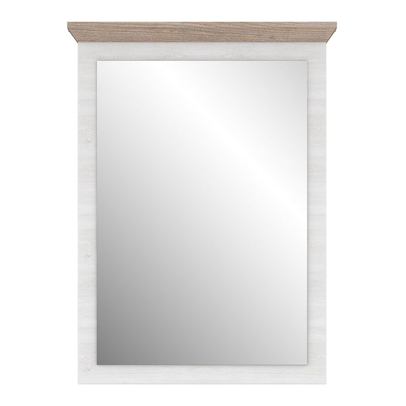 Illopa Mirror in Snowy Oak / Oak Nelson - White Tree Furniture