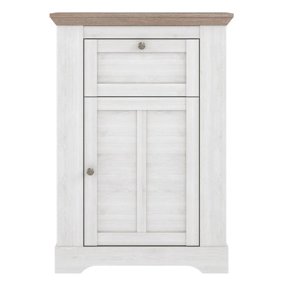 Illopa Storage Cabinet in Snowy Oak / Oak Nelson - White Tree Furniture