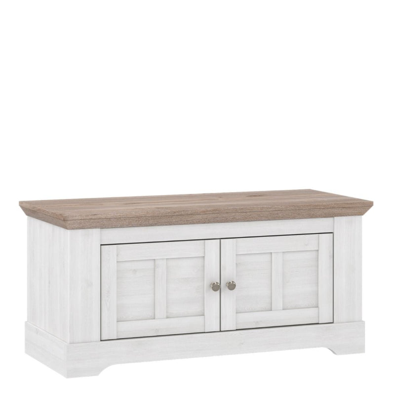 Illopa Entryway Storage Bench in Snowy Oak / Oak Nelson - White Tree Furniture