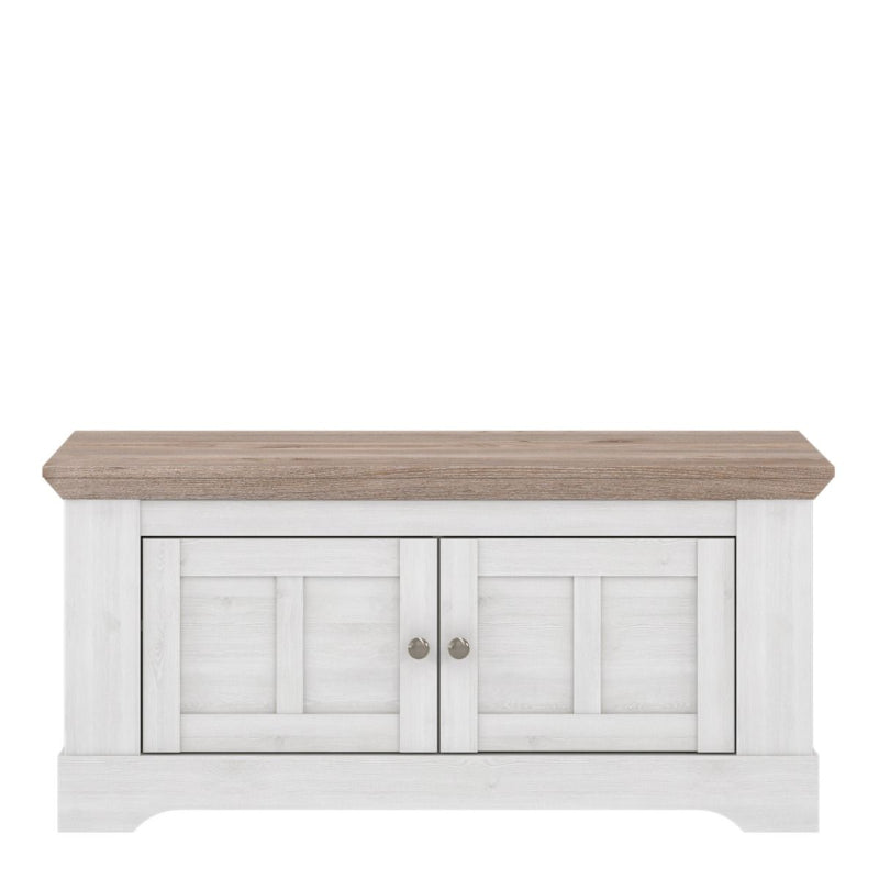 Illopa Entryway Storage Bench in Snowy Oak / Oak Nelson - White Tree Furniture