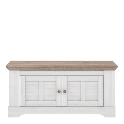 Illopa Entryway Storage Bench in Snowy Oak / Oak Nelson - White Tree Furniture