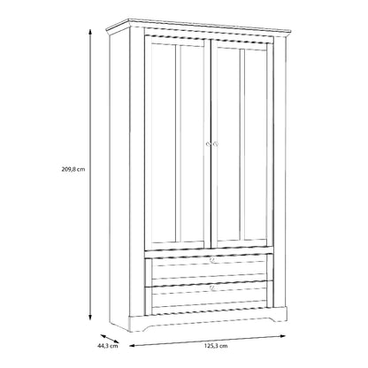 Illoppa Display Cabinet in Snowy Oak / Oak Nelson - White Tree Furniture