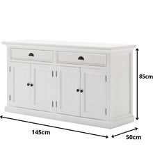 NOVASOLO Halifax White Painted Sideboard Cabinet B127 - White Tree Furniture