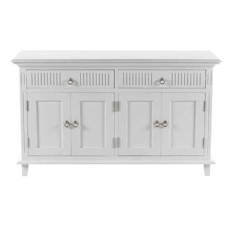 NOVASOLO Skansen Scandinavian White Painted Sideboard with 4 Doors - White Tree Furniture