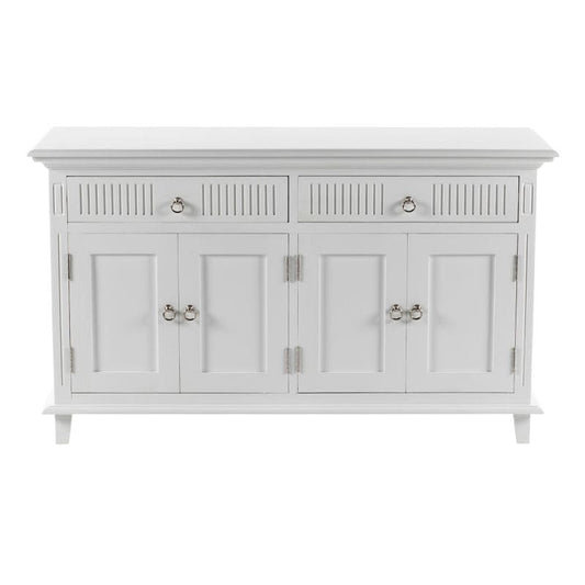 NOVASOLO Skansen Scandinavian White Painted Sideboard with 4 Doors - White Tree Furniture