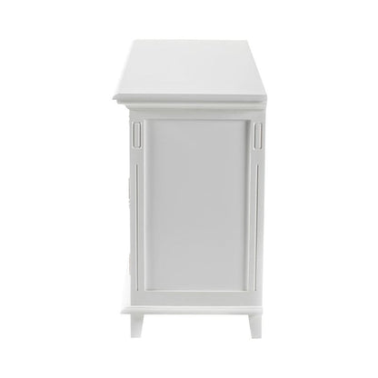 NOVASOLO Skansen Scandinavian White Painted Sideboard with 4 Doors - White Tree Furniture