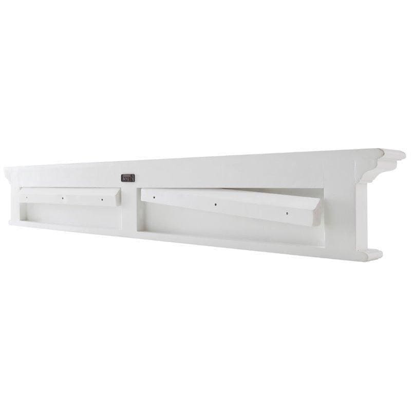 Halifax White Painted Six Hook Coat Rack D162 - White Tree Furniture