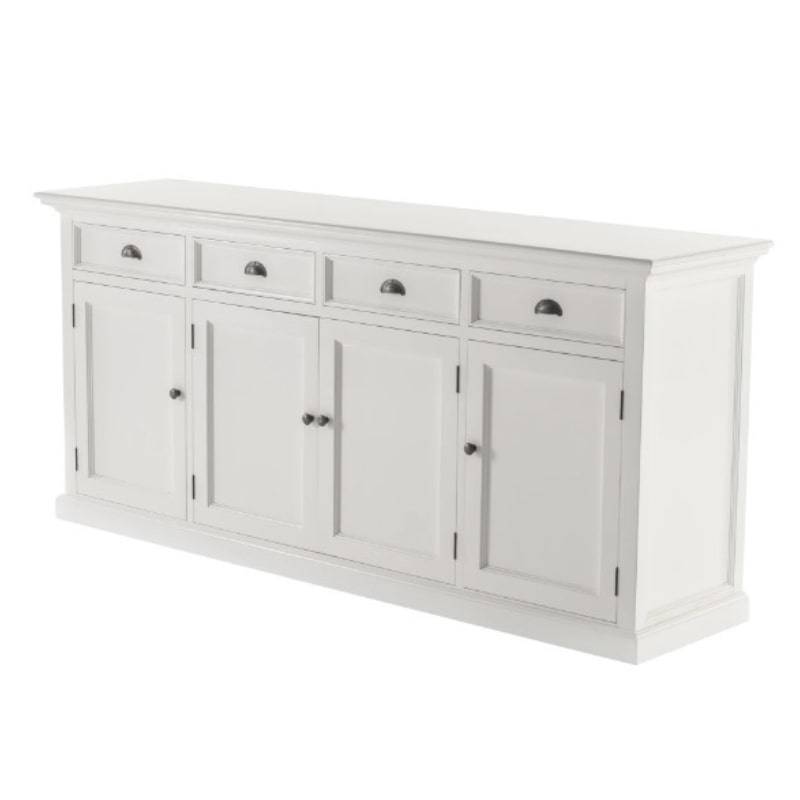 NOVASOLO Halifax Large White Sideboard 200cm B194 - White Tree Furniture