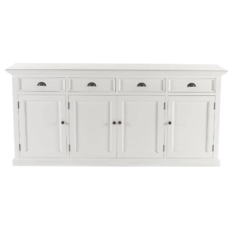 NOVASOLO Halifax Large White Sideboard 200cm B194 - White Tree Furniture