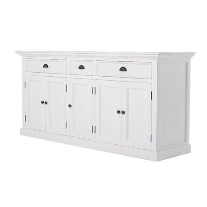 NOVASOLO Halifax Large White Sideboard with 5 Doors B190 - White Tree Furniture