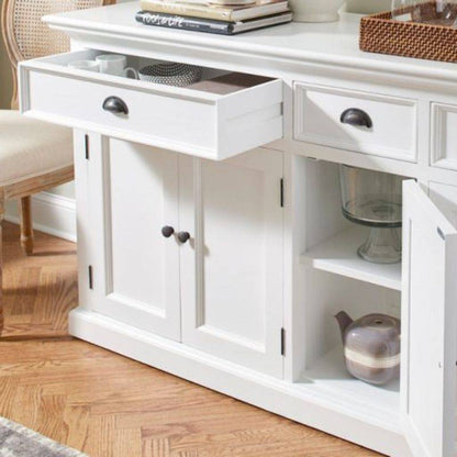 NOVASOLO Halifax Large White Sideboard with 5 Doors B190 - White Tree Furniture