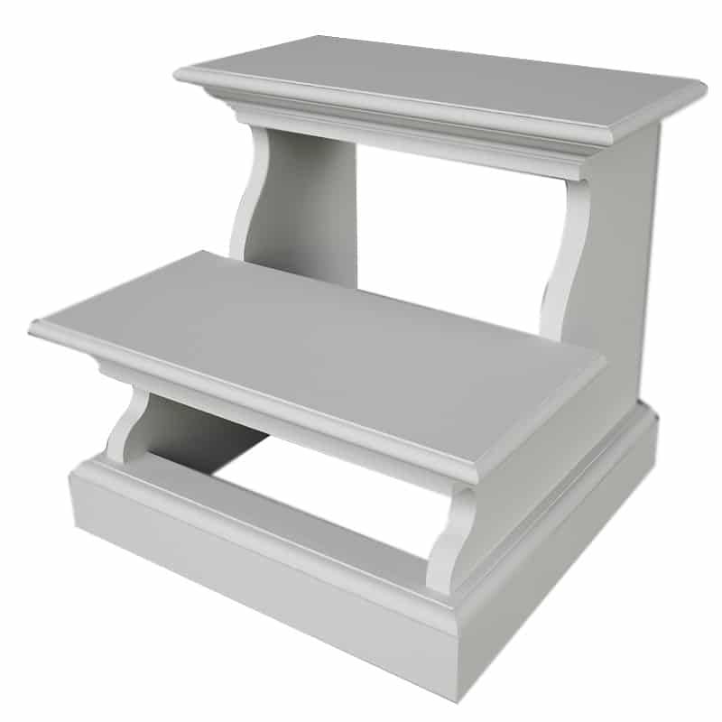 Halifax White Painted Bed Step Stool S001 - White Tree Furniture