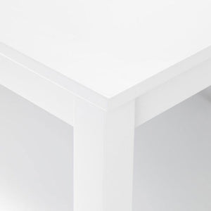 JULIAN BOWEN TAKU Dining Table 114cm in Satin White Lacquer TAK001 - White Tree Furniture