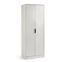 ALBA Tall Slim Wardrobe w/ 2 Doors in Silk Grey. Discover a wardrobe that you can fit almost anywhere and that offers a smooth silk grey finish