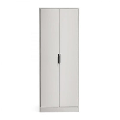 ALBA Tall Slim Wardrobe w/ 2 Doors in Silk Grey. Discover a wardrobe that you can fit almost anywhere and that offers a smooth silk grey finish