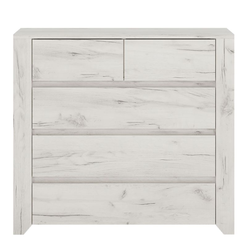 Angel White 2+3 Chest of Drawers - White Tree Furniture