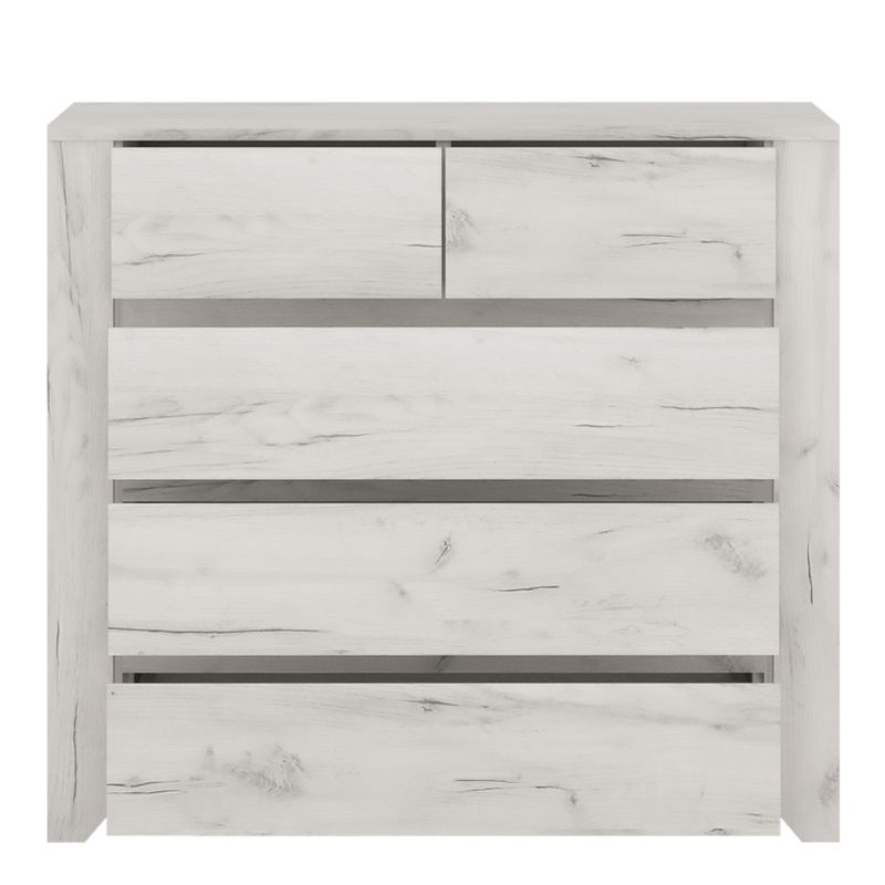 Angel White 2+3 Chest of Drawers - White Tree Furniture