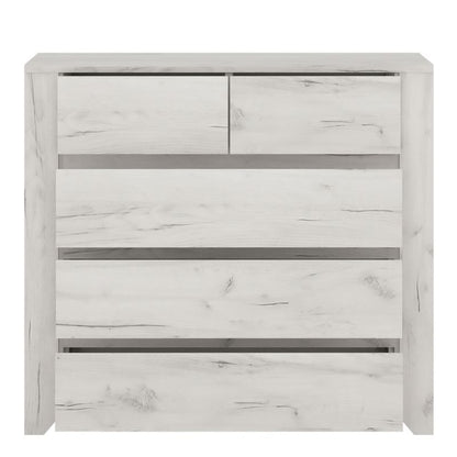 Angel White 2+3 Chest of Drawers - White Tree Furniture