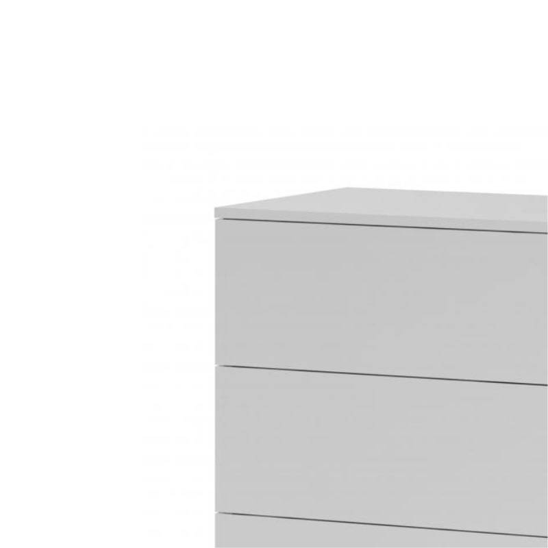 Arctic High Gloss White Chest of 5 Drawers - White Tree Furniture