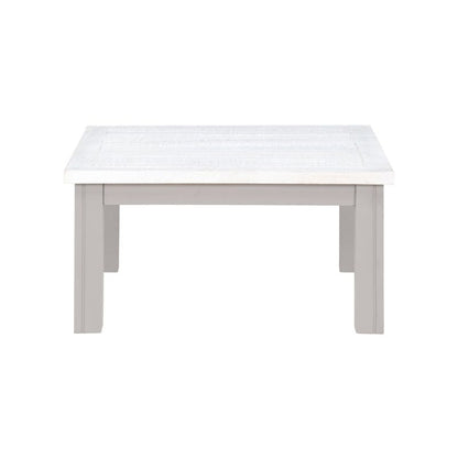 BAUMHAUS Greystone Reclaimed Low Square Coffee Table VTTG08B - White Tree Furniture