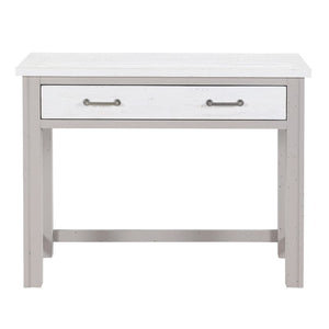 Baumhaus Greystone Reclaimed Hidden Space Saver Desk in Grey and Distressed White VTTG06A - White Tree Furniture