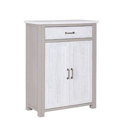 Baumhaus Greystone Reclaimed Shoe Storage Cupboard VTTG20A - White Tree Furniture