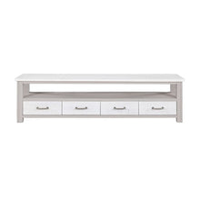 Baumhaus Greystone Reclaimed Widescreen TV Cabinet 180cm VTTG09B - White Tree Furniture