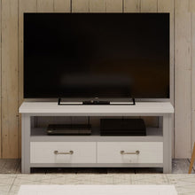 BAUMHAUS Greystone Reclaimed Widescreen TV Cabinet 110cm VTTG09A - White Tree Furniture