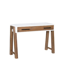 Baumhaus Trinity Reclaimed Hidden Home Office Desk / Dressing Table VWP06A - White Tree Furniture