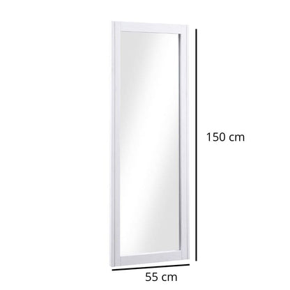 BAUMHAUS Splash of White Extra Long Wall Mirror 150cm VTTW16A - White Tree Furniture