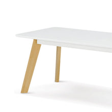 Belgium Rectangle Coffee Table in Matt Gloss White - White Tree Furniture