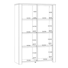 Bohol 2 Door Display Cabinet in Riviera Oak / White - White Tree Furniture