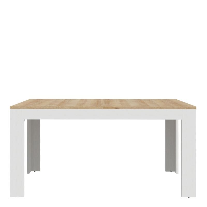 Bohol Extending Dining Table 160-207cm in Oak / White - White Tree Furniture