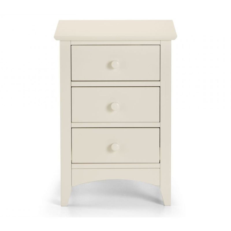 Shop CAMEO Antique White 3 Drawer Bedside Cabinet. Shaker style bedside cabinet in antique, off white finish. Discover vintage bedroom furniture.