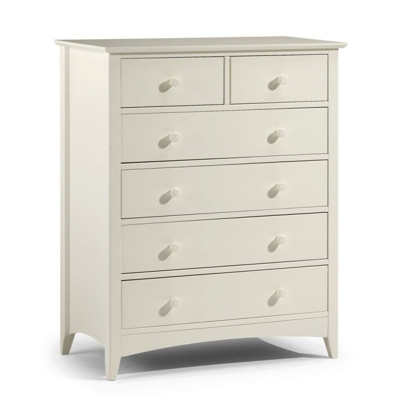 Shop JULIAN BOWEN CAMEO Antique White Bedroom Dresser 4+2. Beautiful stone white bedroom dresser / chest of drawers.