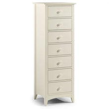 Shop CAMEO Antique White Tall 7 Drawer Chest of Drawers. Shaker style, antique tallboy chest of drawers in off white lacquer finish. Order now for an amazing bedroom!