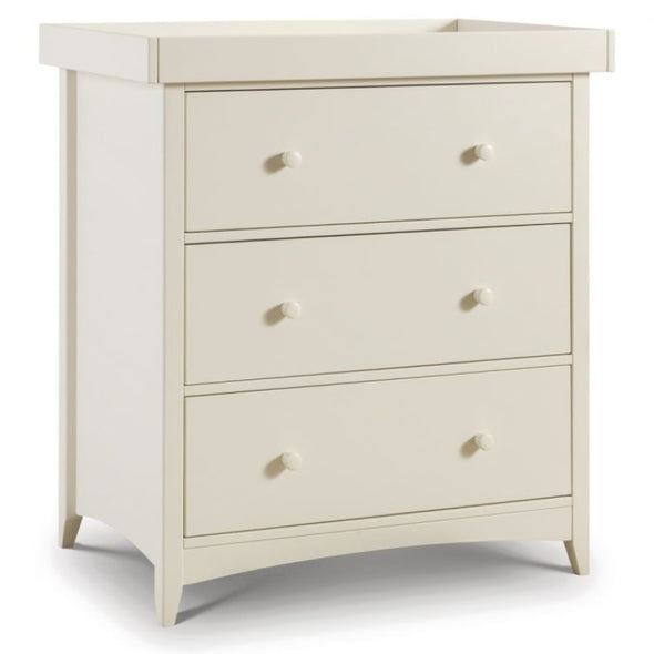 JULIAN BOWEN CAMEO Baby Changing Station in Stone White Lacquered Finish CAM021 - White Tree Furniture